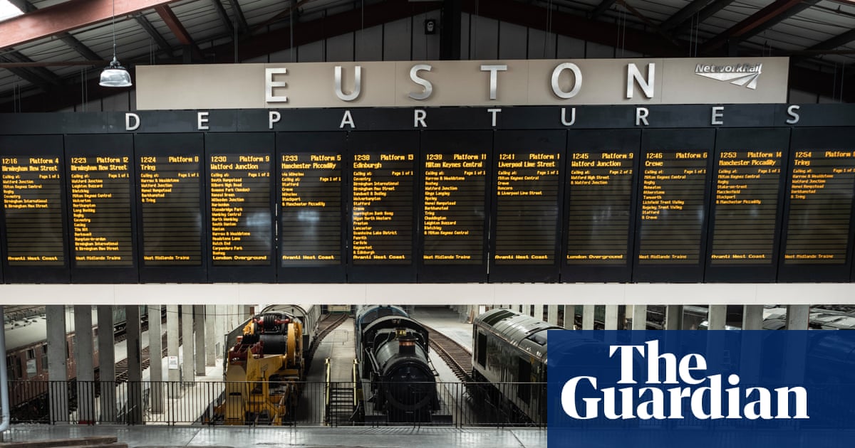 ‘Just ticking away in the background’: old Euston departures board lives on in millionaire’s Margate warehouse | Rail transport