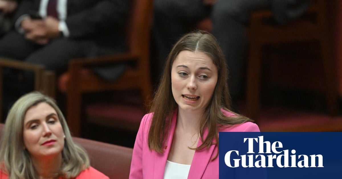 Australia’s youngest senator describes depression, ‘whack’ responses and a pet-related white lie in first speech | Australian politics