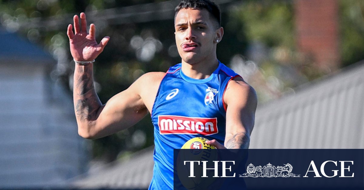 Western Bulldog Jamarra Ugle-Hagan at the scene of Love Machine nightclub shooting