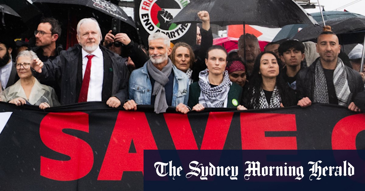 Who attended Palestine Action Group’s historic March for Humanity including Julian Assange, Craig Foster, Antoinette Lattouf and more