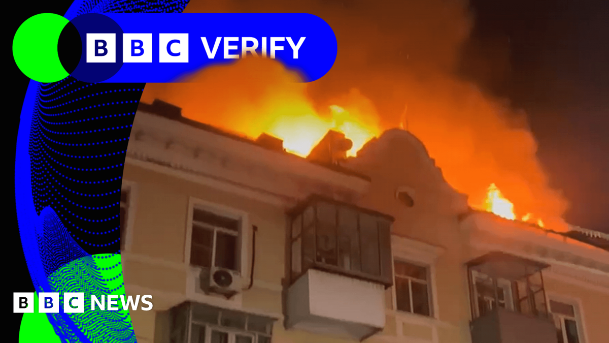 BBC Verify Live: New strikes reported inside Russia and disproving claims about Trump's hand