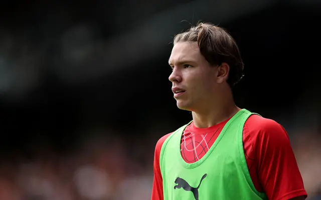 Tyler Dibling ahead of Southamption's Championship game against Ipswich Town