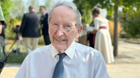 Stanley Roberts at the VJ service on 15 August 2025