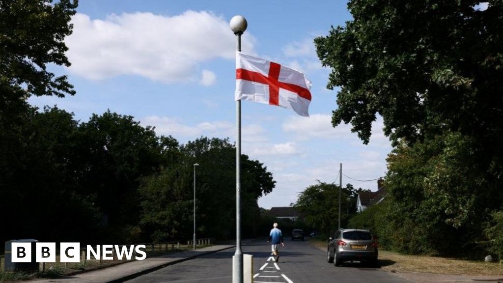 The questions about St George's and union jack flags lining British streets