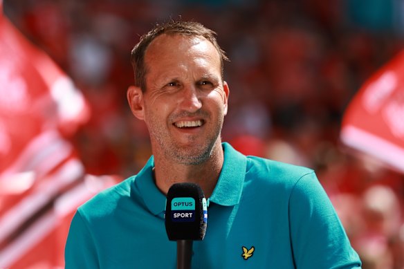 Mark Schwarzer on duty for Optus Sport.