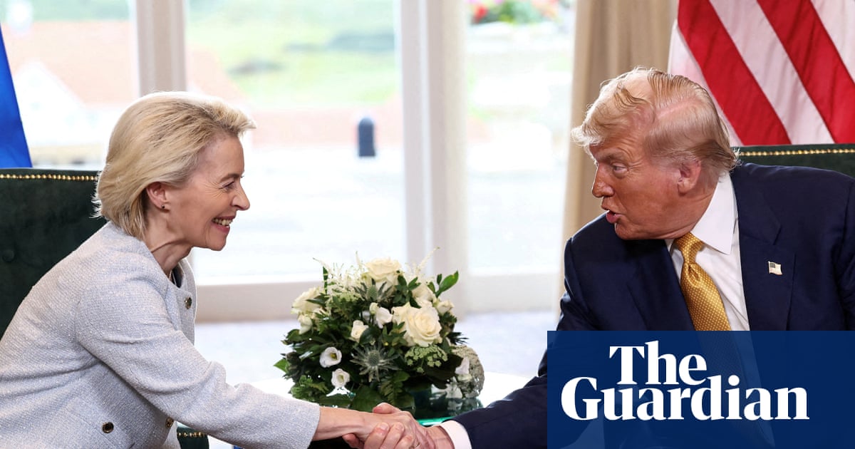 Investor confidence in EU drops after Trump’s Brussels trade deal | Global economy