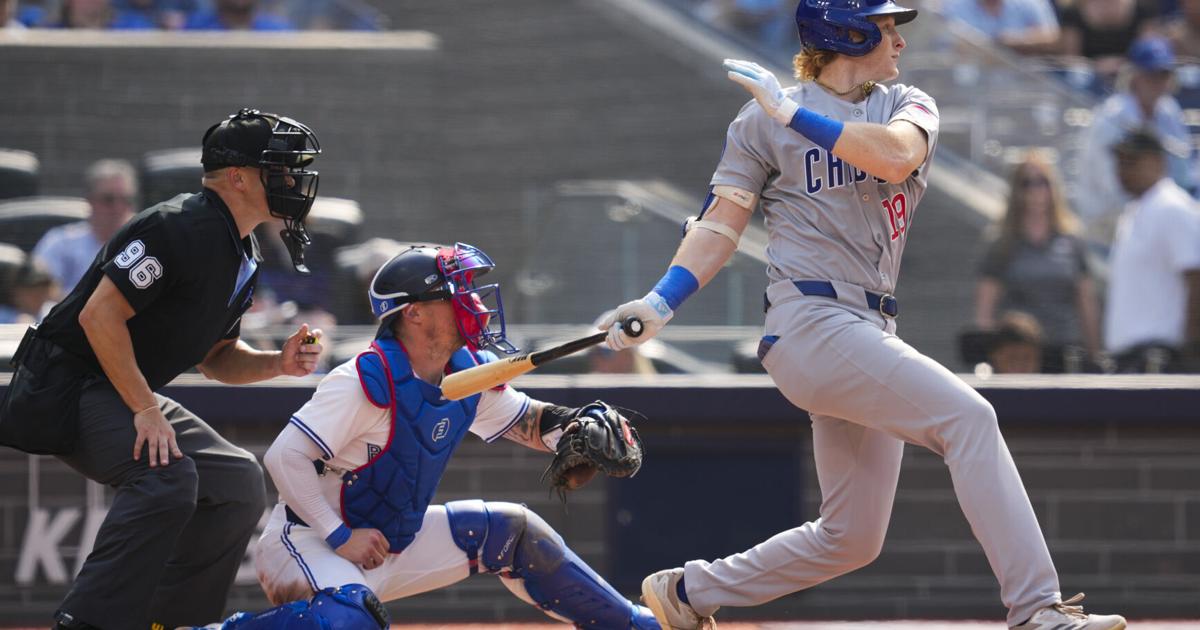 Mike Wilner: Burlington’s Owen Caissie tips his cap to Davis Schneider after ‘welcome to the league moment’ against Blue Jays - Toronto Star