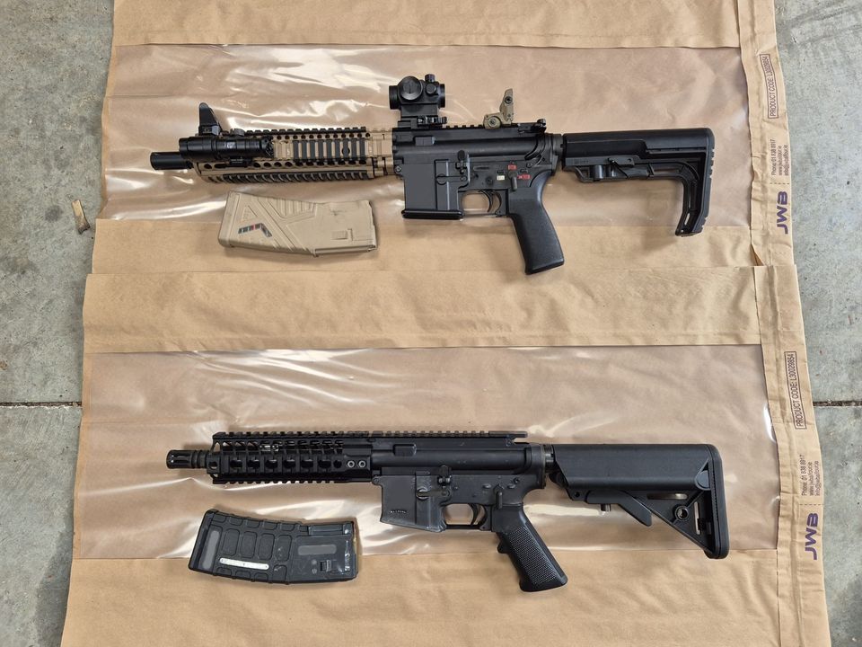 Photo of the rifles seized