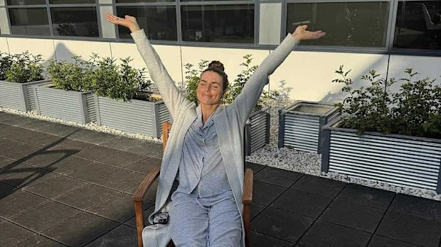 Jess Fox on the road to recovery.