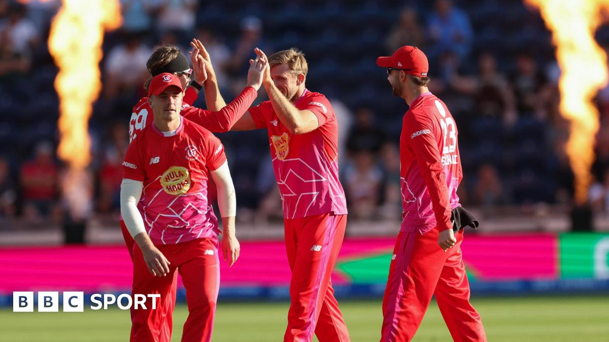 Welsh Fire celebrate a wicket in The Hundred at Sophia Gardens