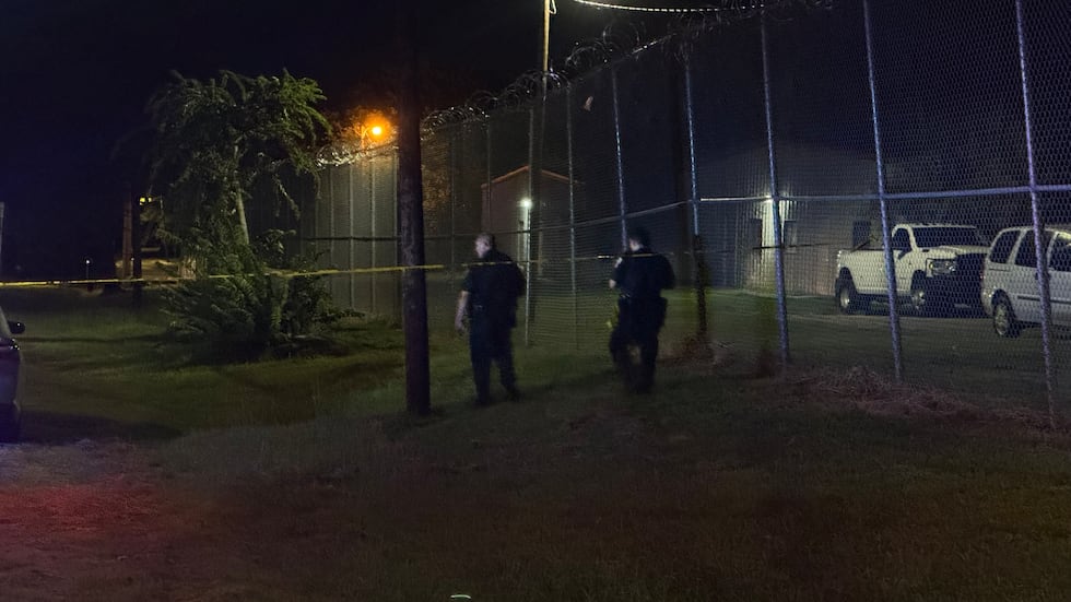 Law enforcement responds outside Federal Prison Camp Bryan after reports of a shooting.
