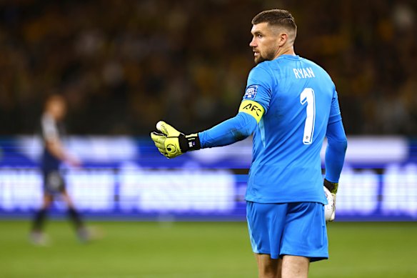 Socceroos keeper Maty Ryan.