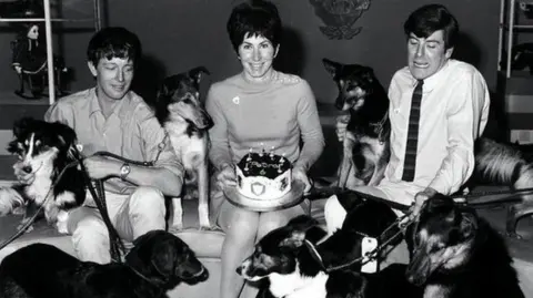 John Noakes, Valerie Singleton and Peter Purves