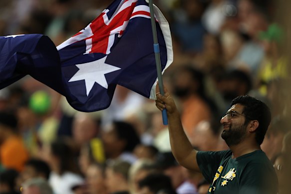 Fans show their support. 