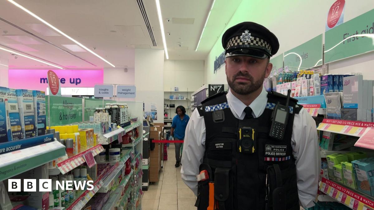 police officer Darren watson standing in Boots
