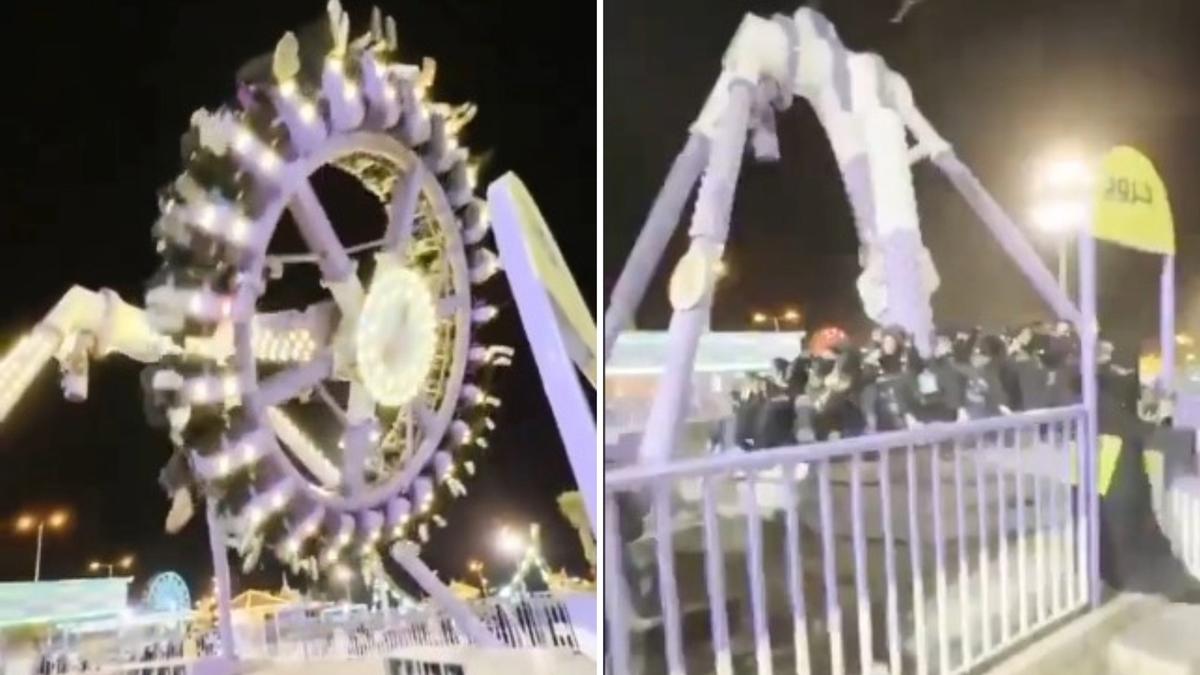 Green Mountain Park: Terrifying moment theme park ride snaps in half injuring 23 caught on camera