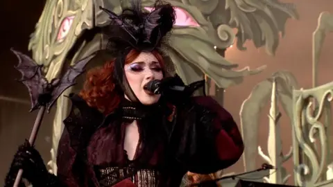 Chappell Roan on stage at the Reading Festival