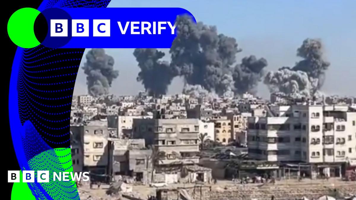 BBC Verify Live: Footage of latest strikes in Gaza City, and analysis of new UK child vaccination data