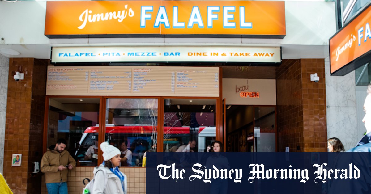 Merivale restaurant Jimmy’s Falafel accused of turning away diners wearing keffiyehs after Harbour Bridge march for Gaza