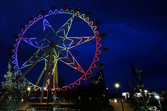 The wheel will light up again by the end of next year.