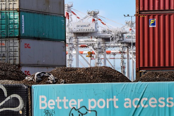 The Port of Melbourne expects truck traffic to increase threefold over the next 25 years. 