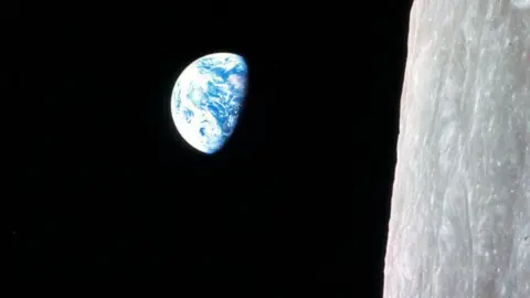 Getty Images A photo of Earth taken during the spaceflight