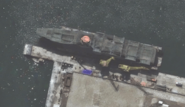 Satellite images reveal North Korea is constructing the largest and most advanced warship ever.