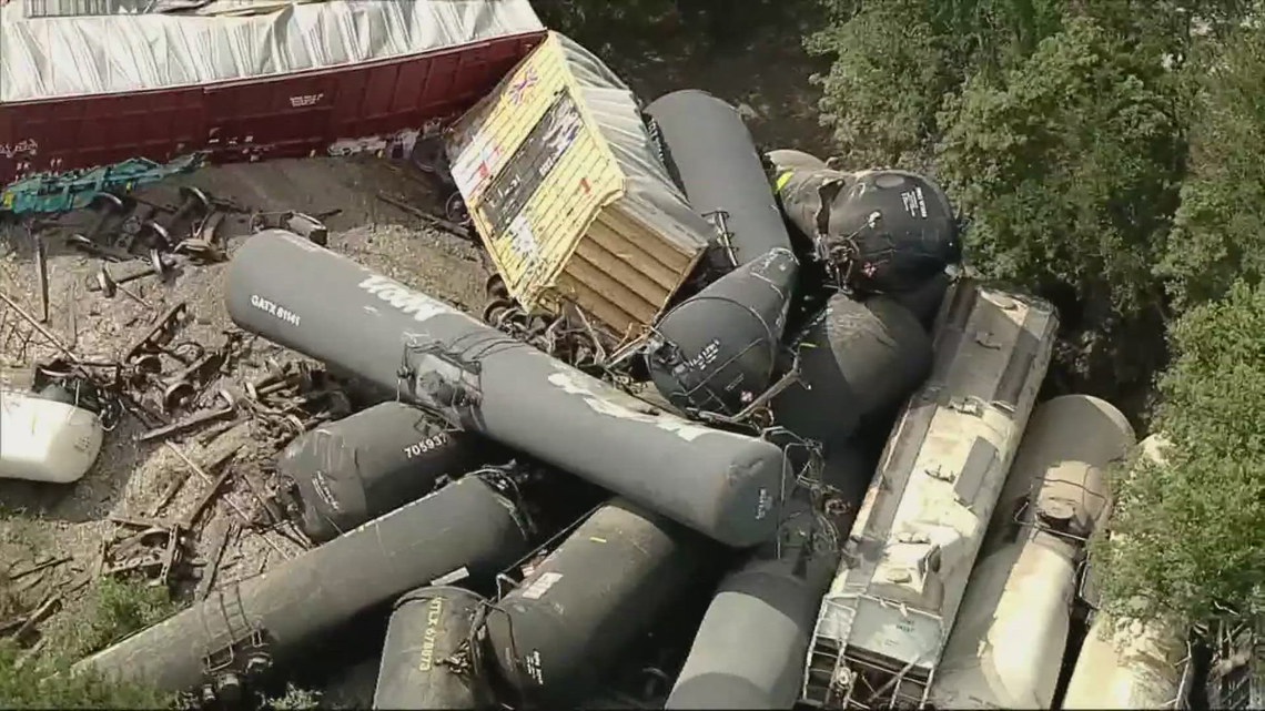 Union Pacific Train derails in Palo Pinto County