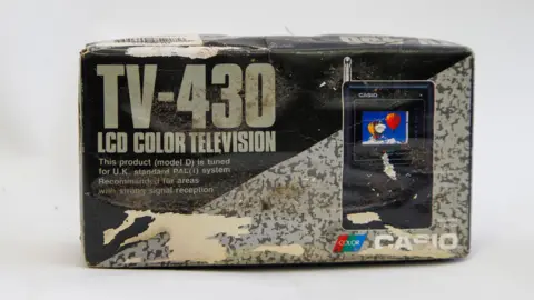 Great Ormond Street Hospital for Children A box of a Casio pocket TV.