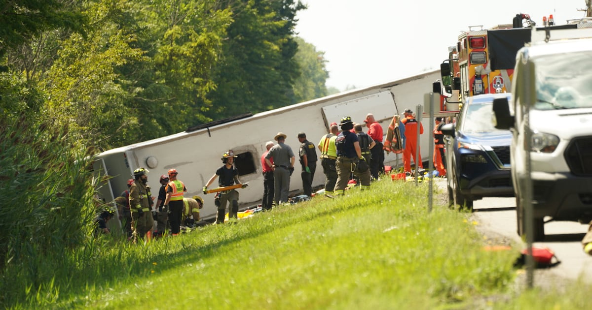 Rollover crash involving tour bus on the New York Thruway leaves multiple dead, others injured - CTV News