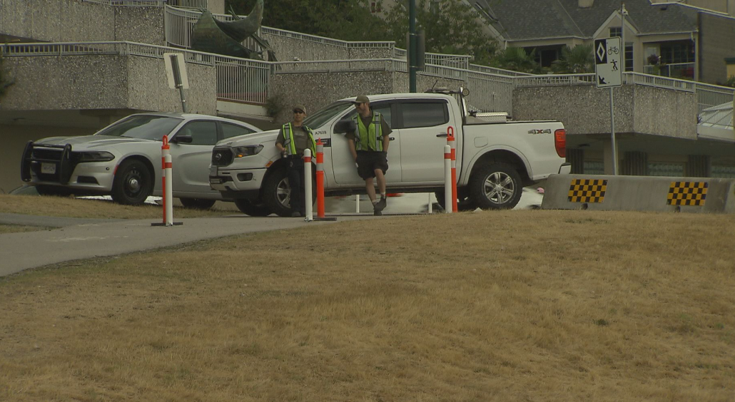 Organizers of the African Decent Festival had said they planned to go forward with the festival in spite of not being able to secure a permit. Now, new barricades have been put in place, blocking the only access down to the beach and preventing the event from being set up.