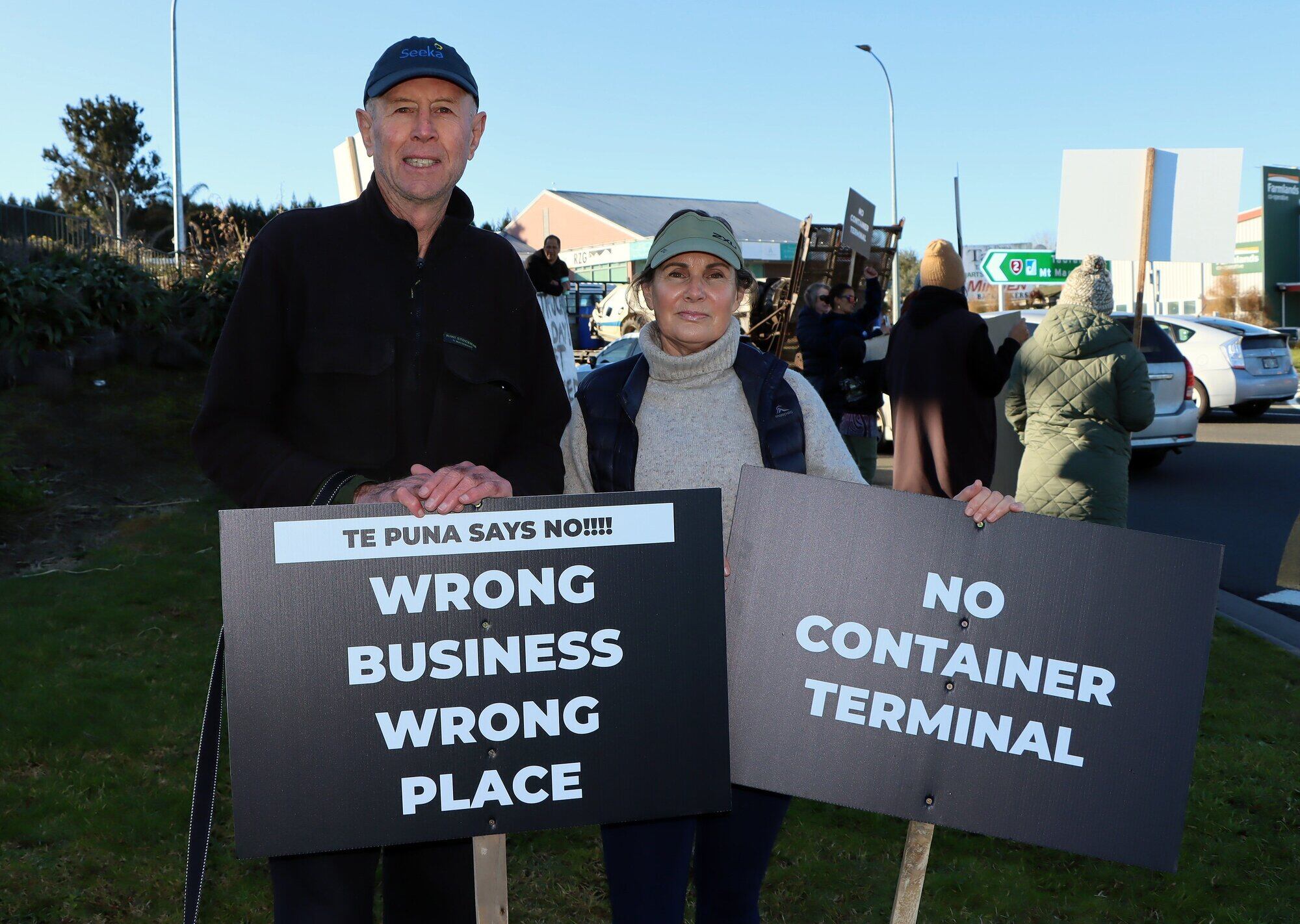 Doug and Leslie Kirk say the Te Puna Industrial Park won't benefit the community. Photo / Alisha Evans