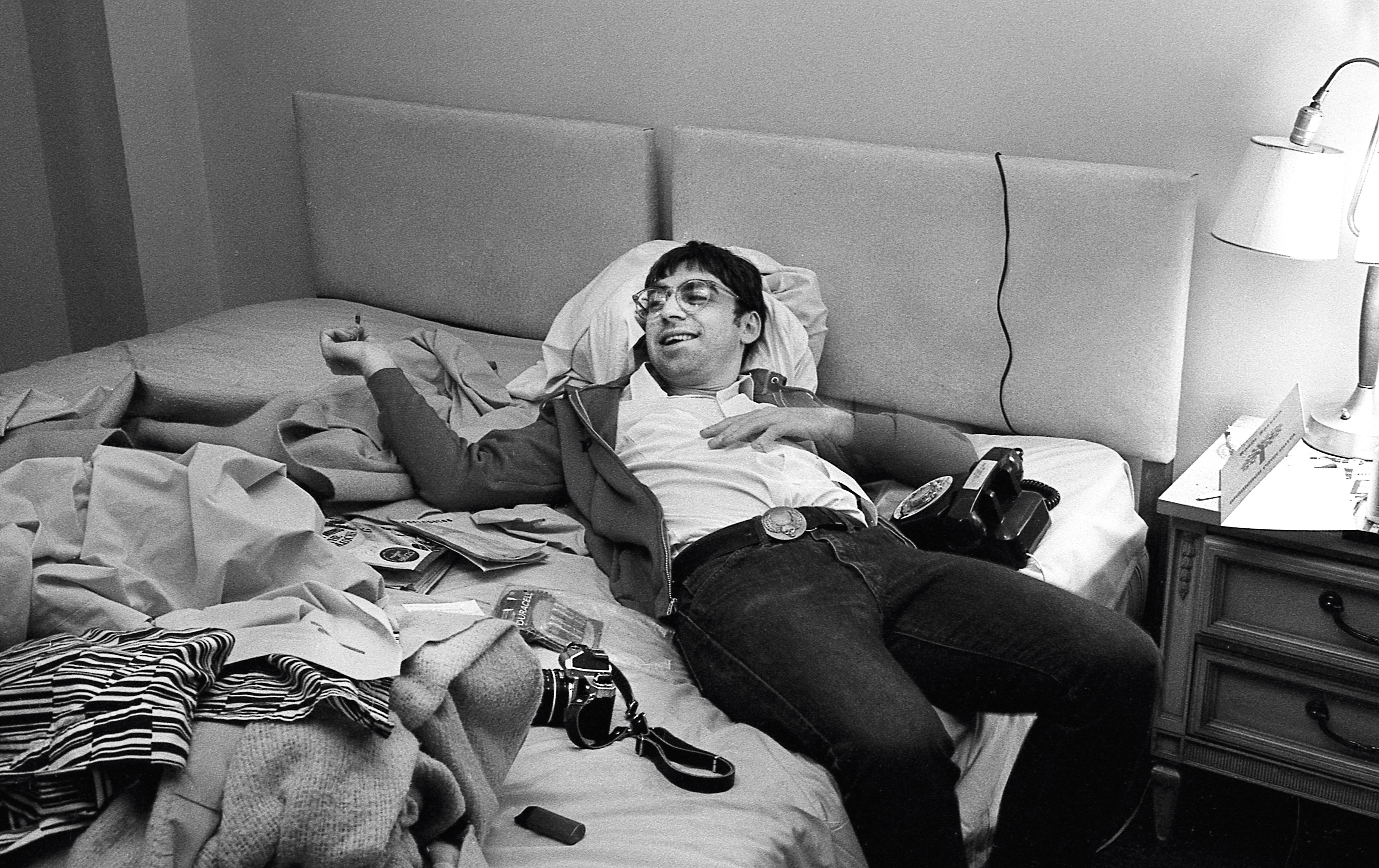 Members of Blondie relaxing at the Gramercy Park Hotel, New York, 1979