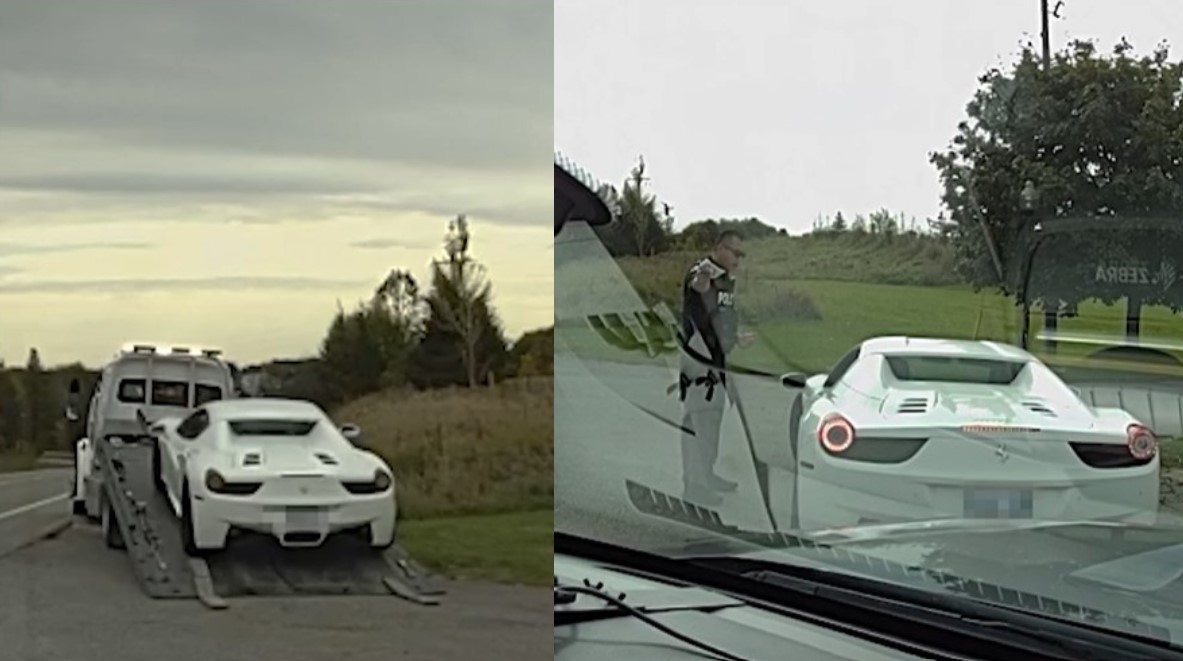 Ferrari driver charged by York police in wild video