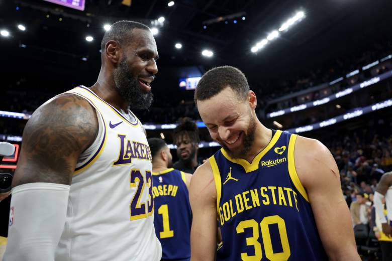 Lakers star LeBron James and Warriors star Steph Curry