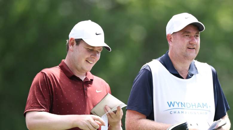 Robert MacIntyre, caddie Mike Burrow