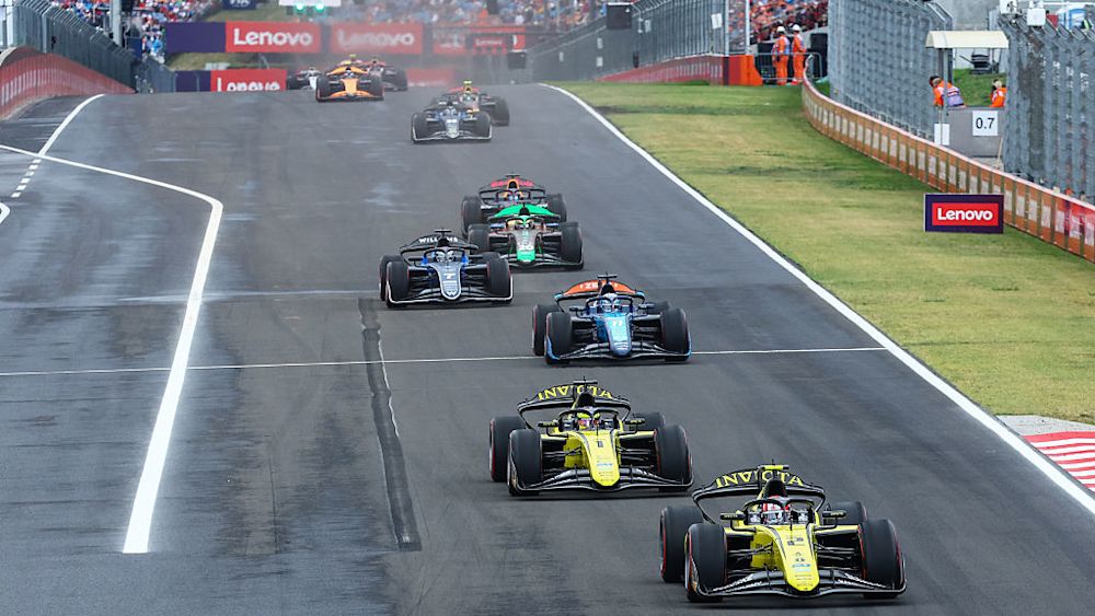 Stanek led the way at a rolling start with Fornaroli in second