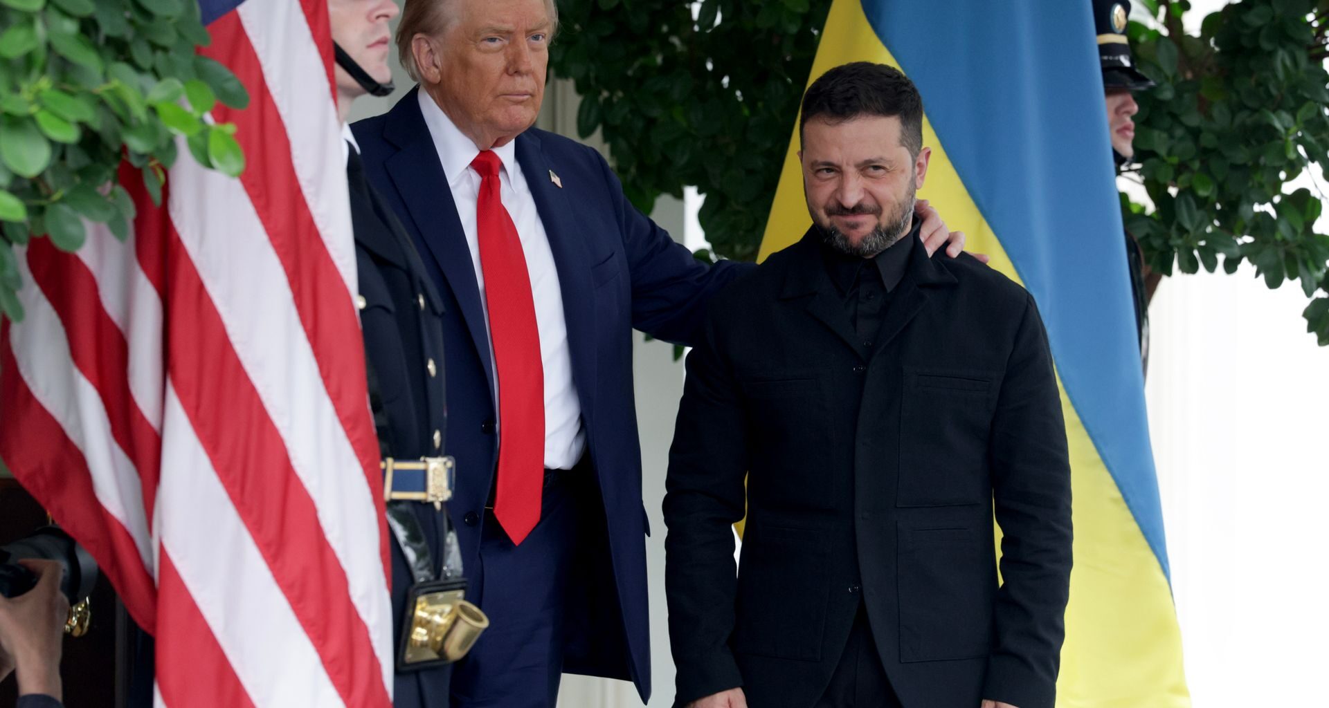 European Leaders with President Donald Trump, and President Volodymyr Zelensky at the White House in Washington, D.C., U.S. on Aug. 18, 2025.