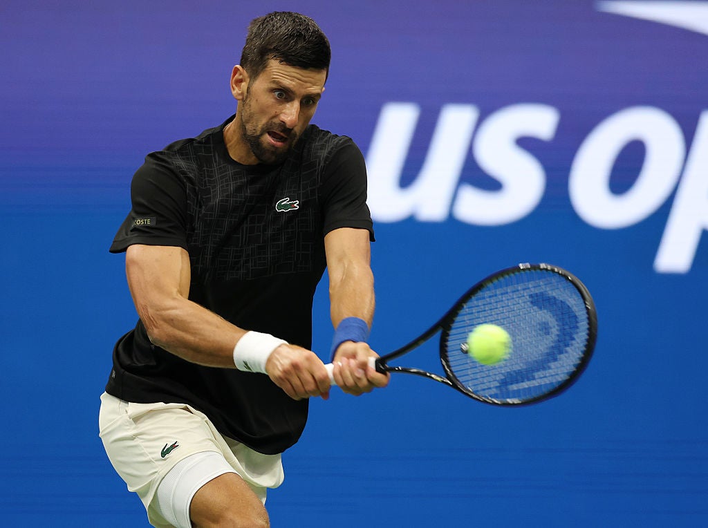 Djokovic is twice the age of his first-round opponent Learner Tien