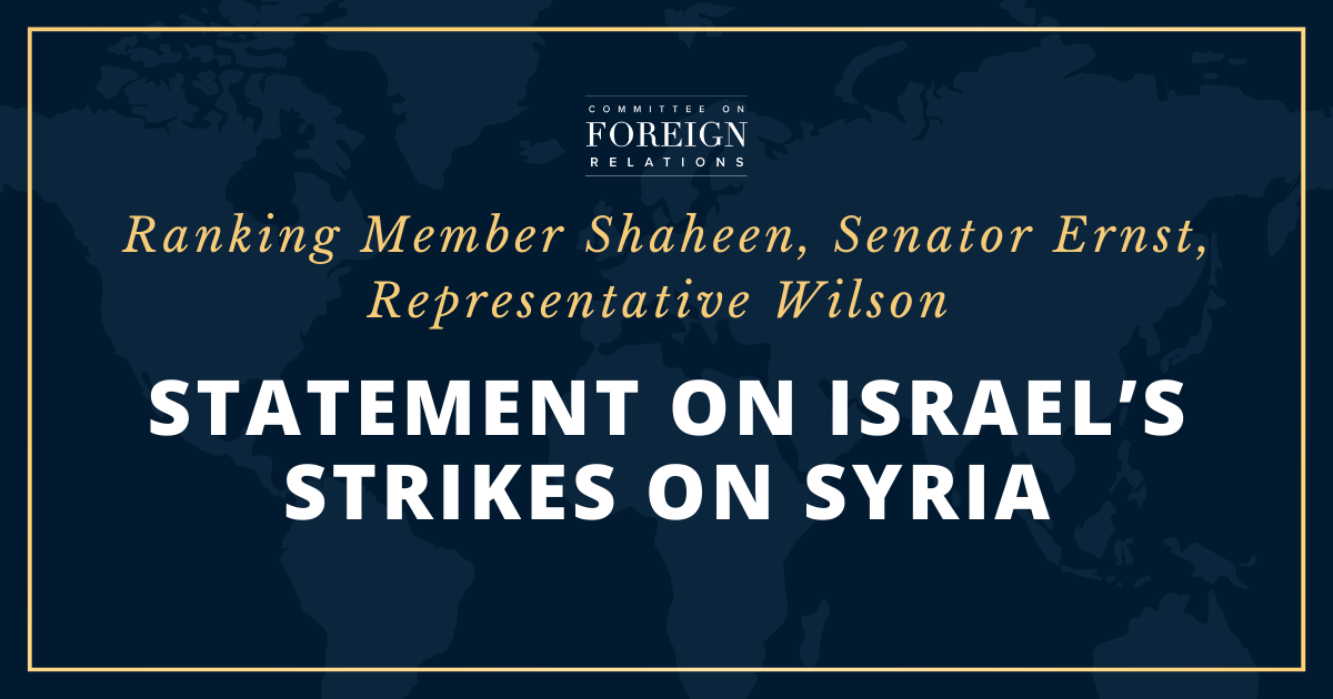 [2025-08-28] Ranking Member Shaheen, Senator Ernst, Representative...