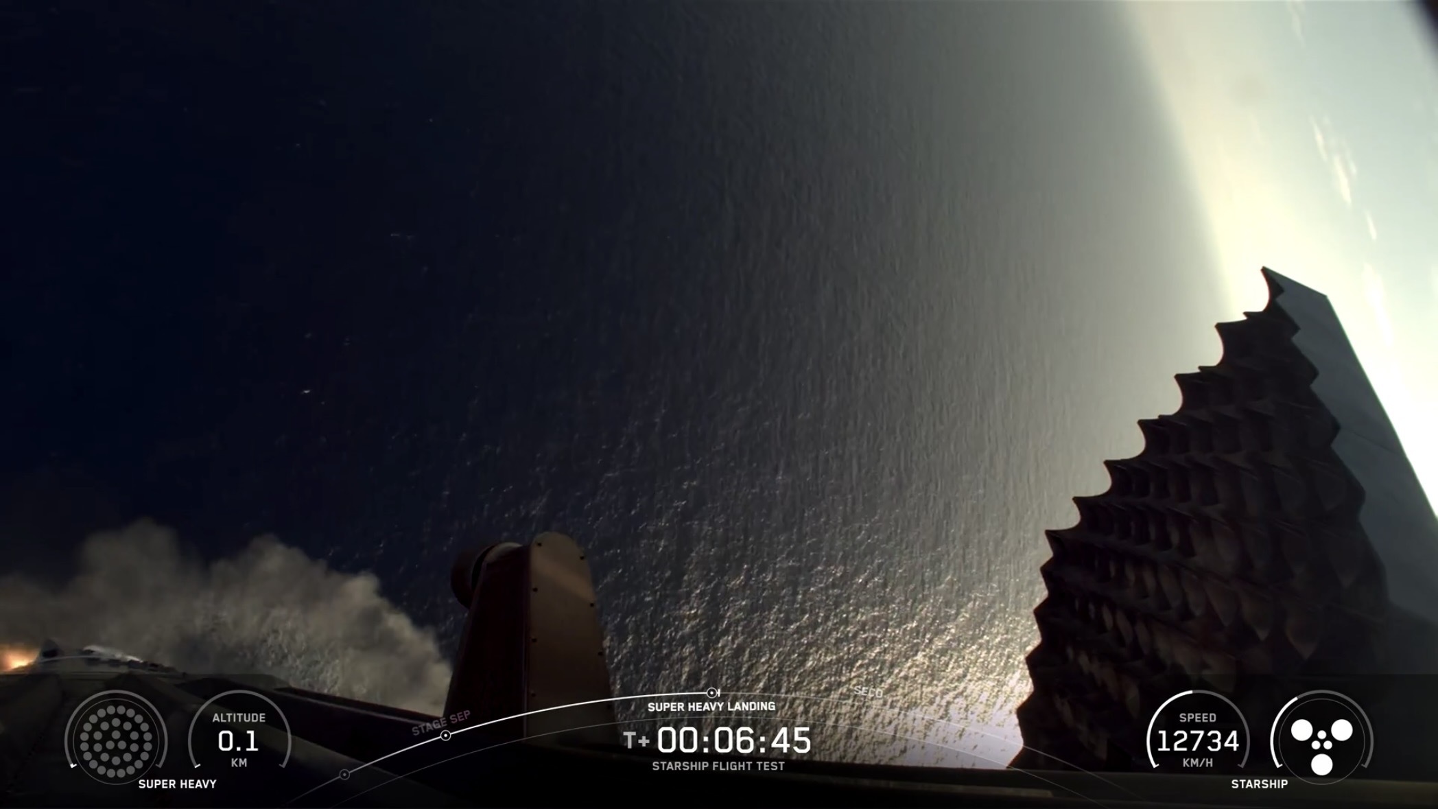 images from Starship Flight 10