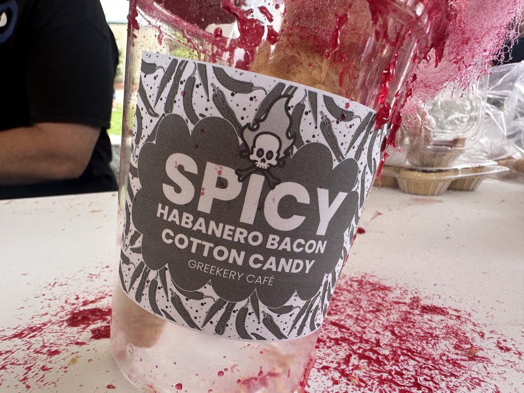 Habanero cotton candy topped with butter tart. CITYNEWS/Richard Southern