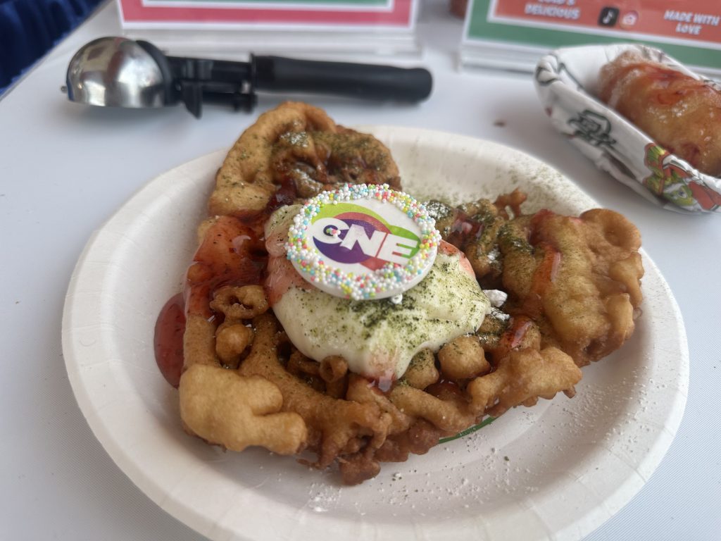 Matcha funnel cake. CITYNEWS/Richard Southern