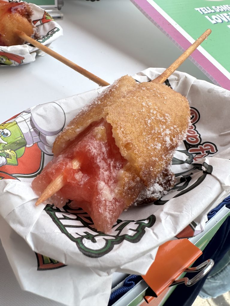 Deep fried watermelon.