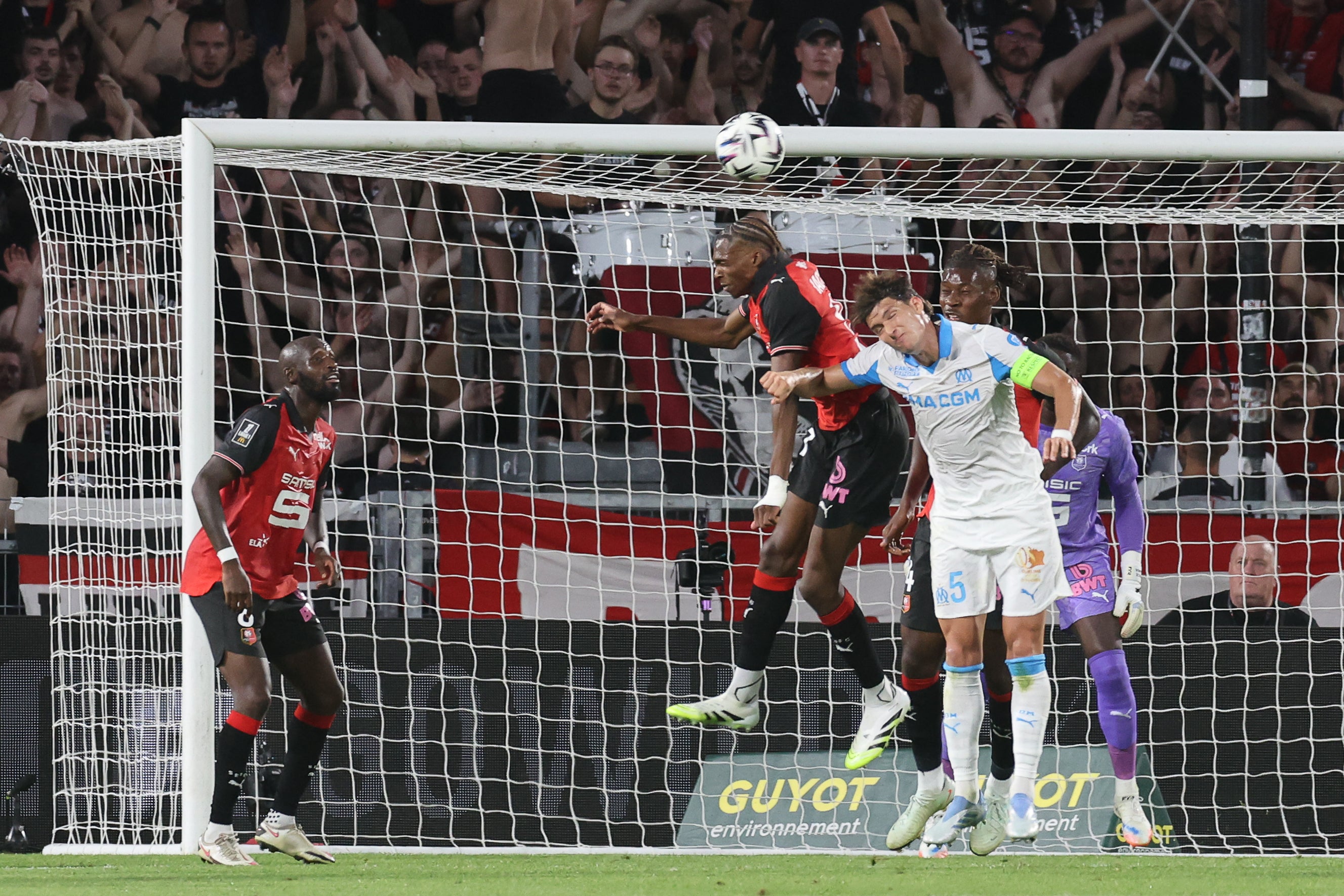 Jeremy Jacquet (centre) is considered a centre-back of real promise