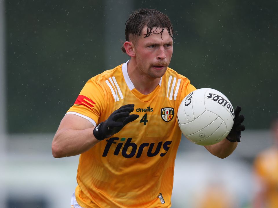 Kavan Keenan playing for Antrim GAA