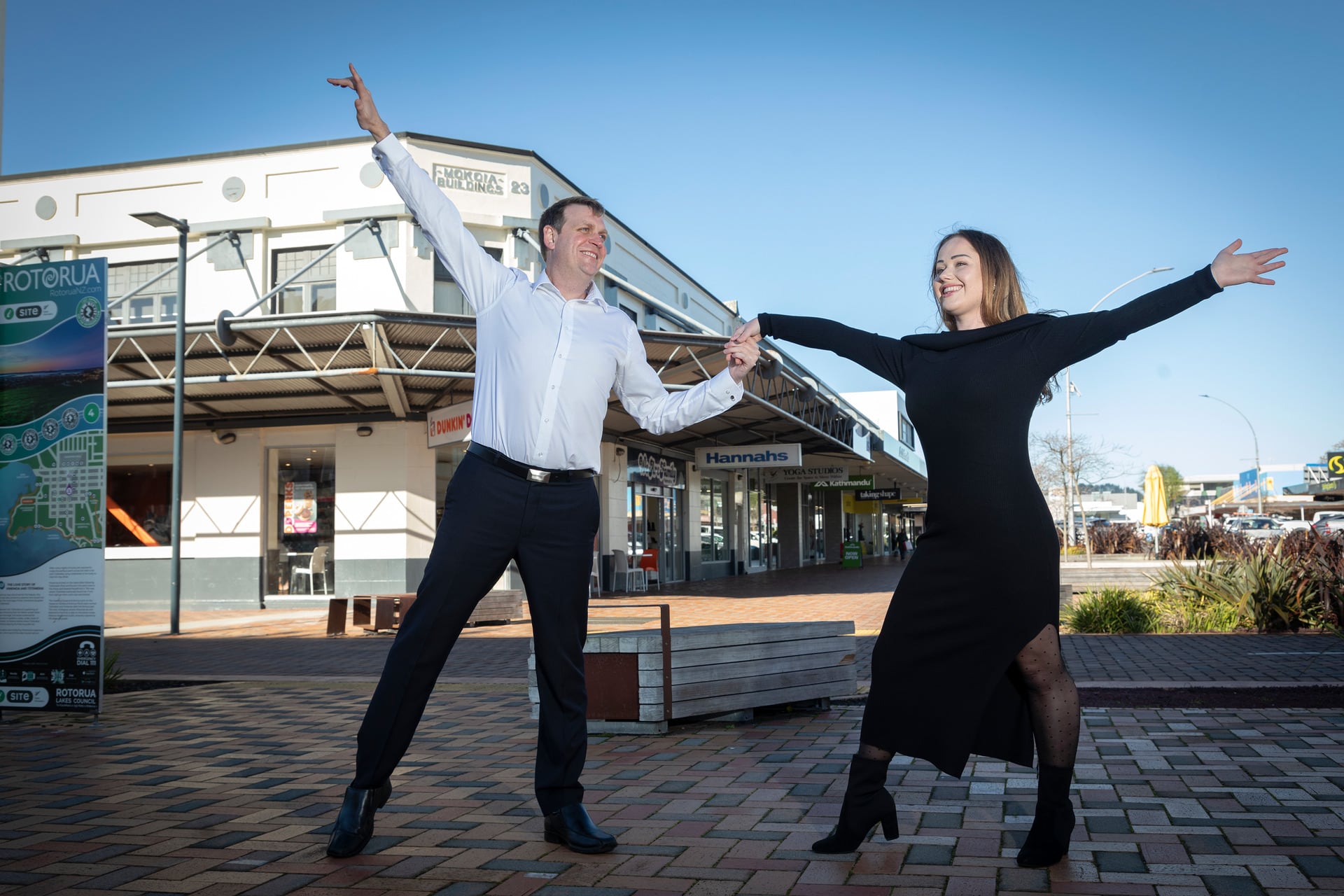 Bryan Graham and Julia Manktelow helping raise funds in Dancing for Hospice in 2021.   Photo / Daily Post 