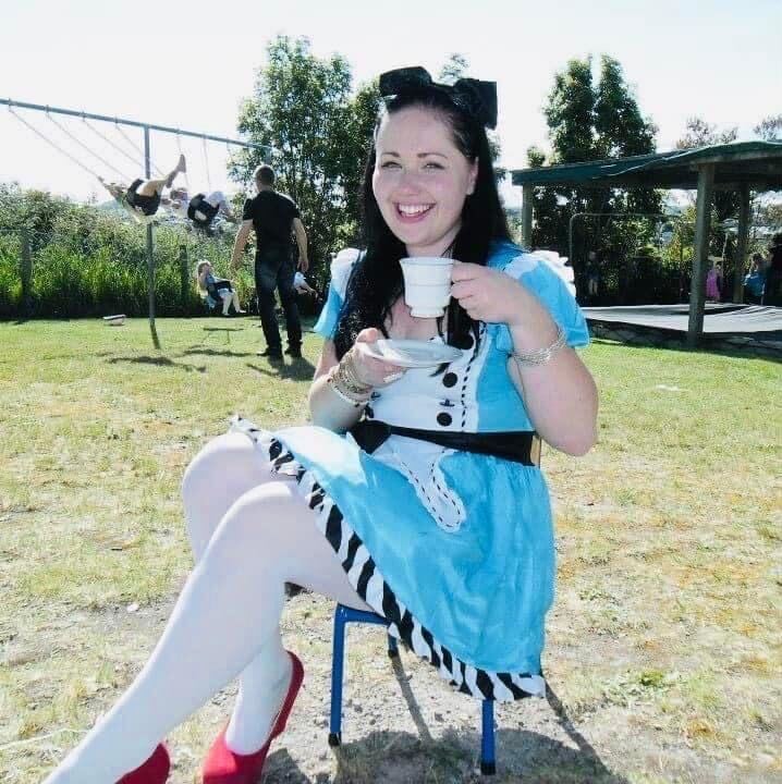 Papamoa Unlimited's event and marketing manager Julia Manktelow at the 2022 Alice in Wonderland Easter hunt. Photo / supplied