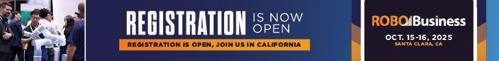 SITE AD for the 2025 RoboBusiness registration open.