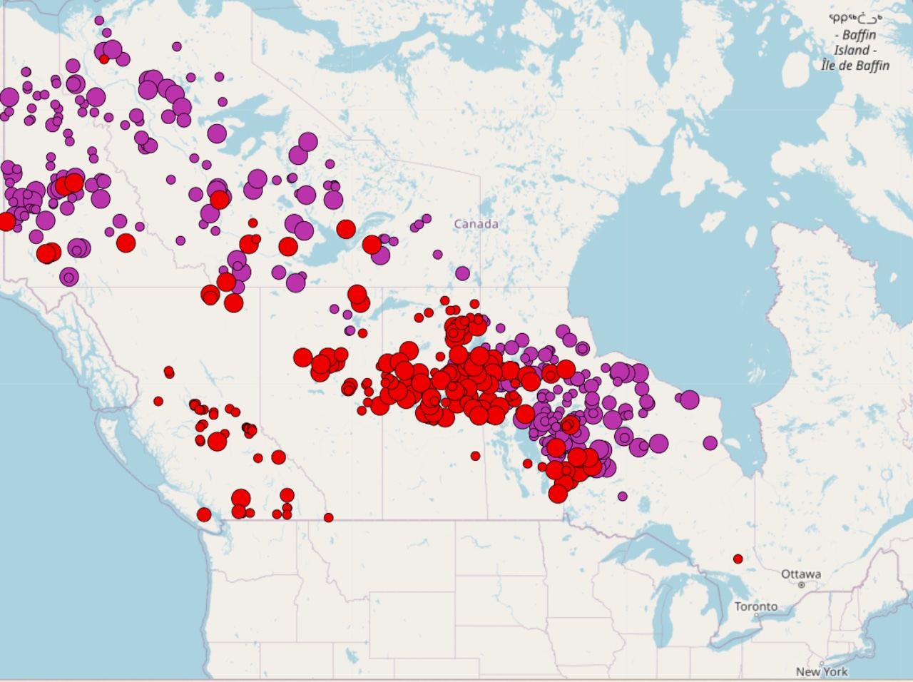 Out-of-control wildfires in Canada